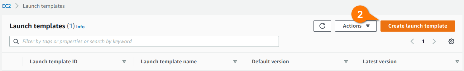 Creating a launch template